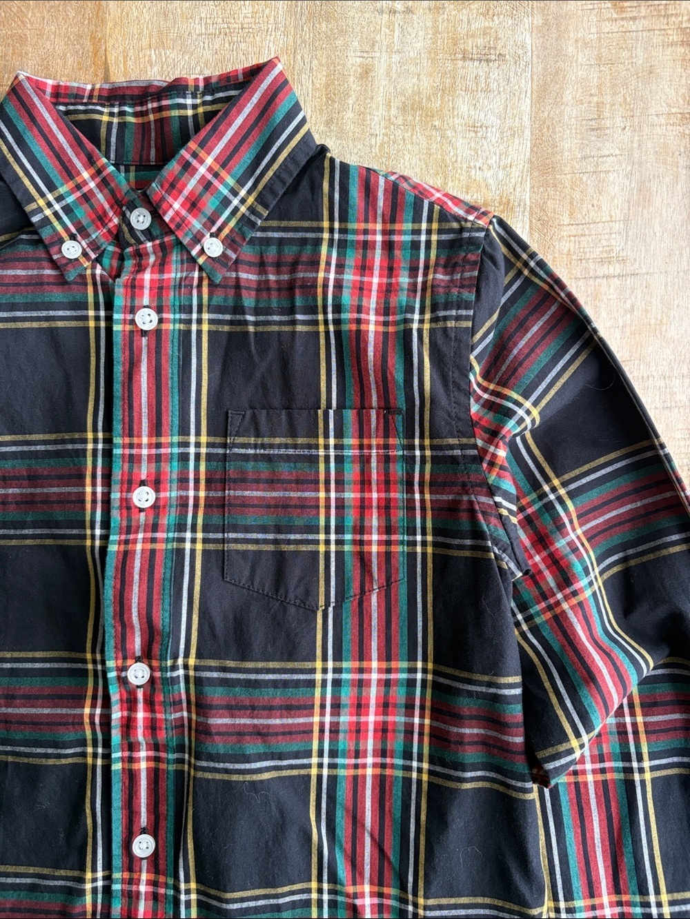 Crewcuts Boys Holiday Plaid Shirt size 6-7y